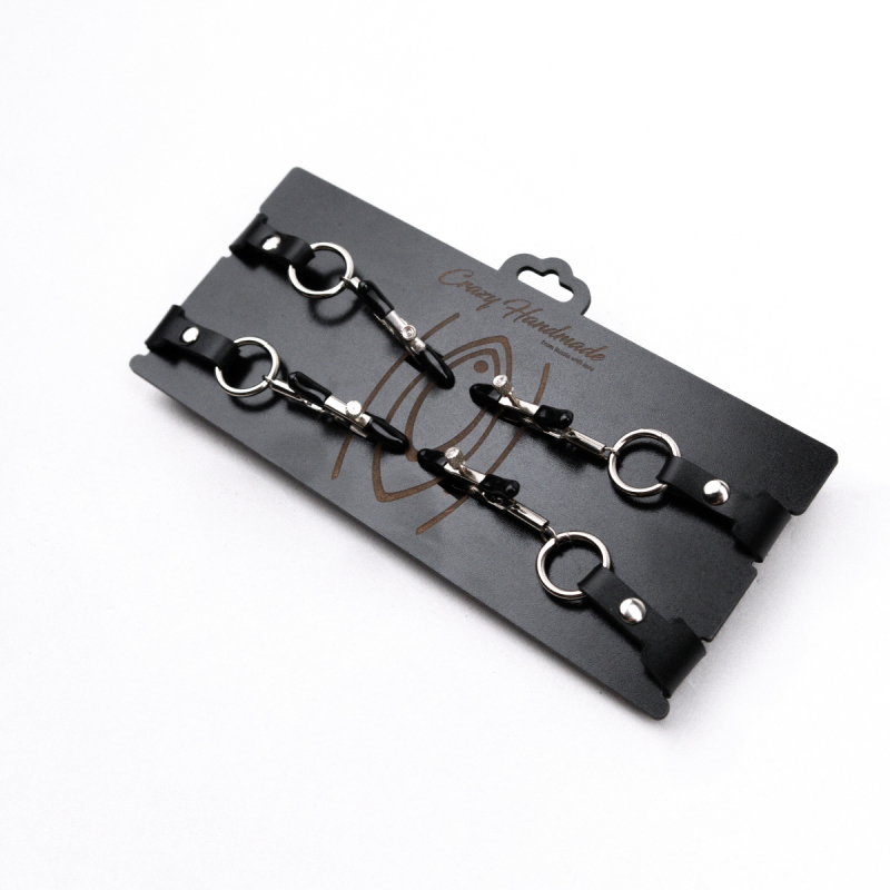 Зажимы на половые губы "Crazy Handmade" регулируемые 